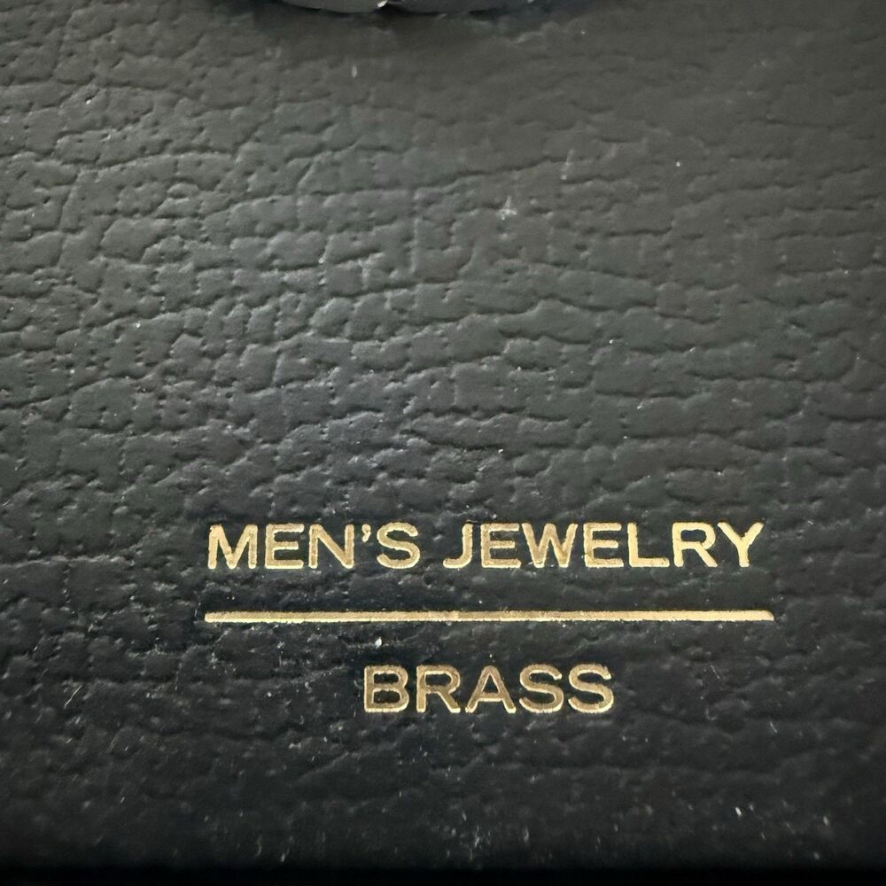 BAIN MILLER Men’s Jewelry Brass Cuban 20 Inches Chain Necklace Silver toned New - Picture 4 of 6